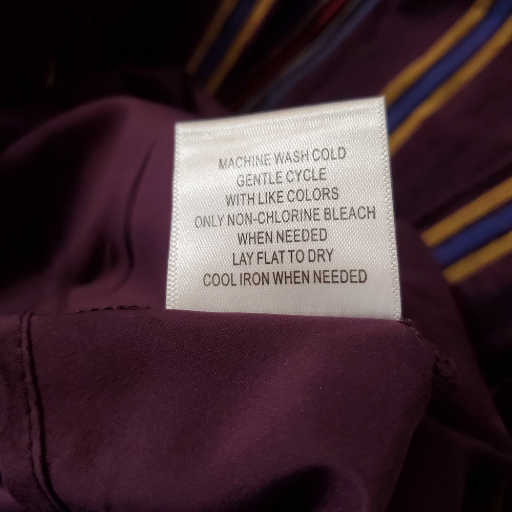 MODCLOTH M Purple Striped Sleeveless Fit & Flare Dress Pleats Pockets Lined EUC - Picture 8 of 14